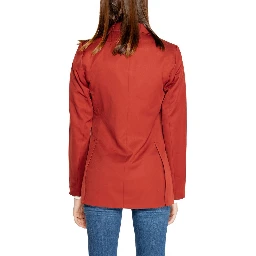 Red Polyester Blazer