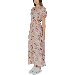 Multicolor Cotton Long Dress