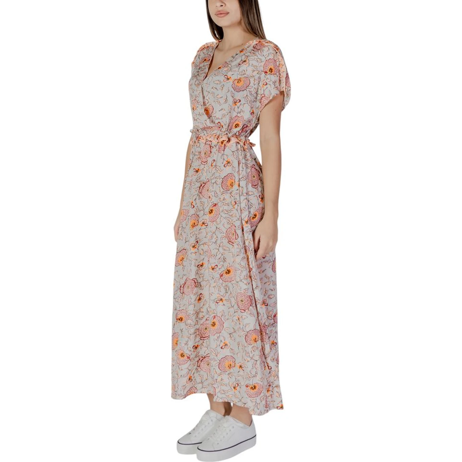 Multicolor Cotton Long Dress