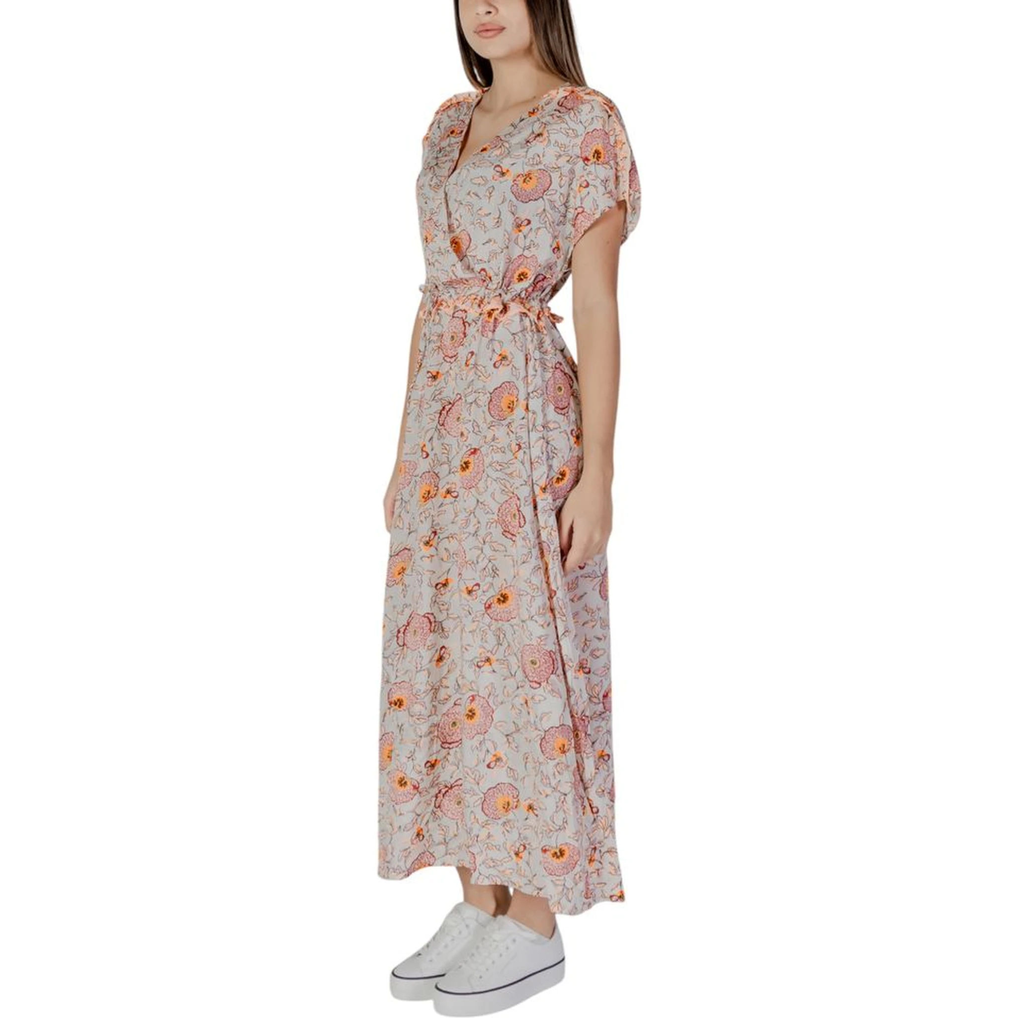 Multicolor Cotton Long Dress