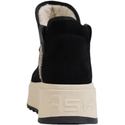 Black Suede Leather Ankle Boots
