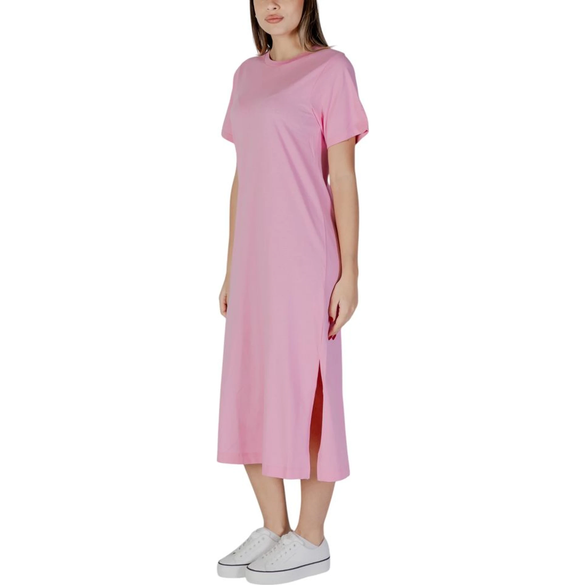Multicolor Cotton Midi Dress