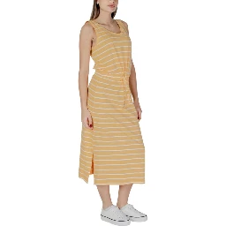 Yellow Cotton Long Dress