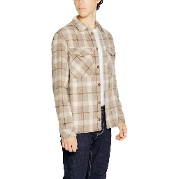 Beige Polyester Pattern Shirt