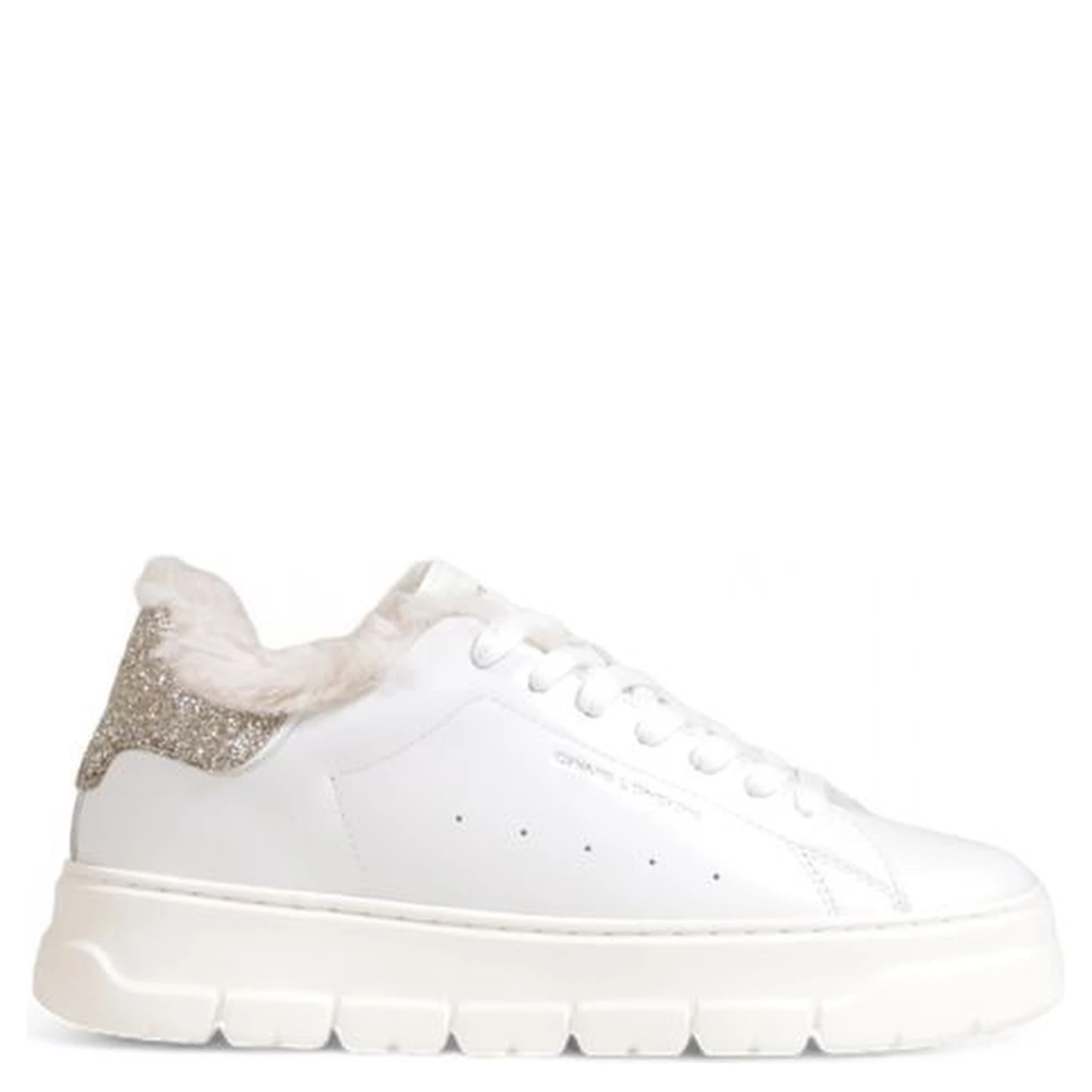 White Leather Chunky Sneakers
