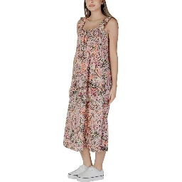 Multicolor Cotton Long Dress