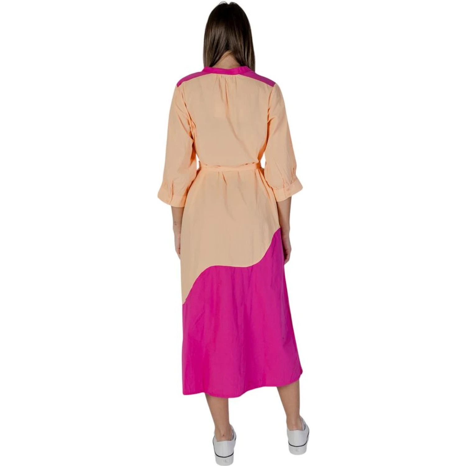 Orange Cotton Long Dress