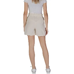 Beige Cotton Shorts