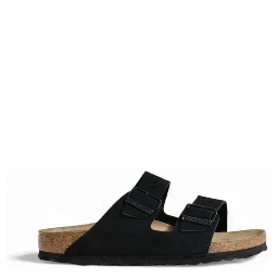Black Suede Leather Sandals