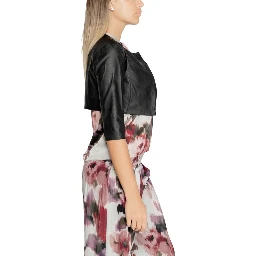 Black Polyethylene Cardigan