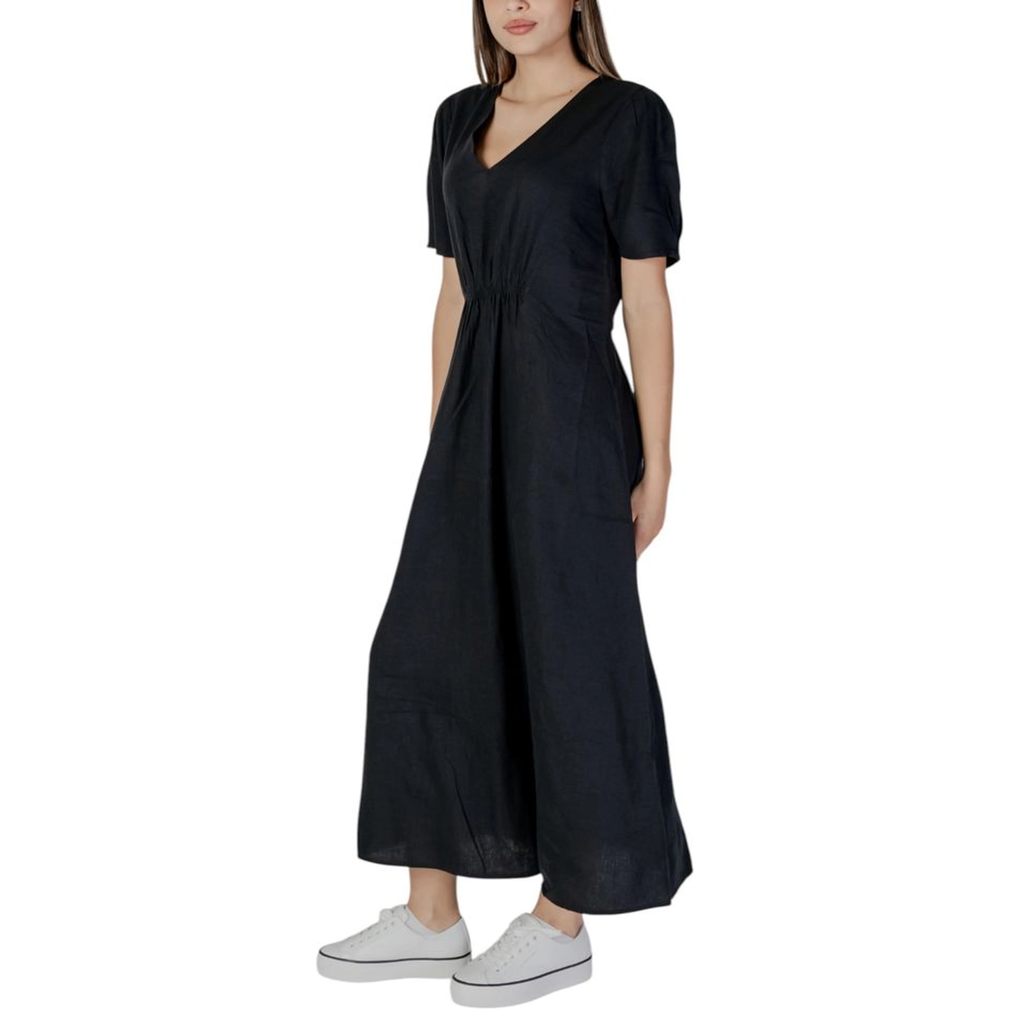 Black Linen Long Dress