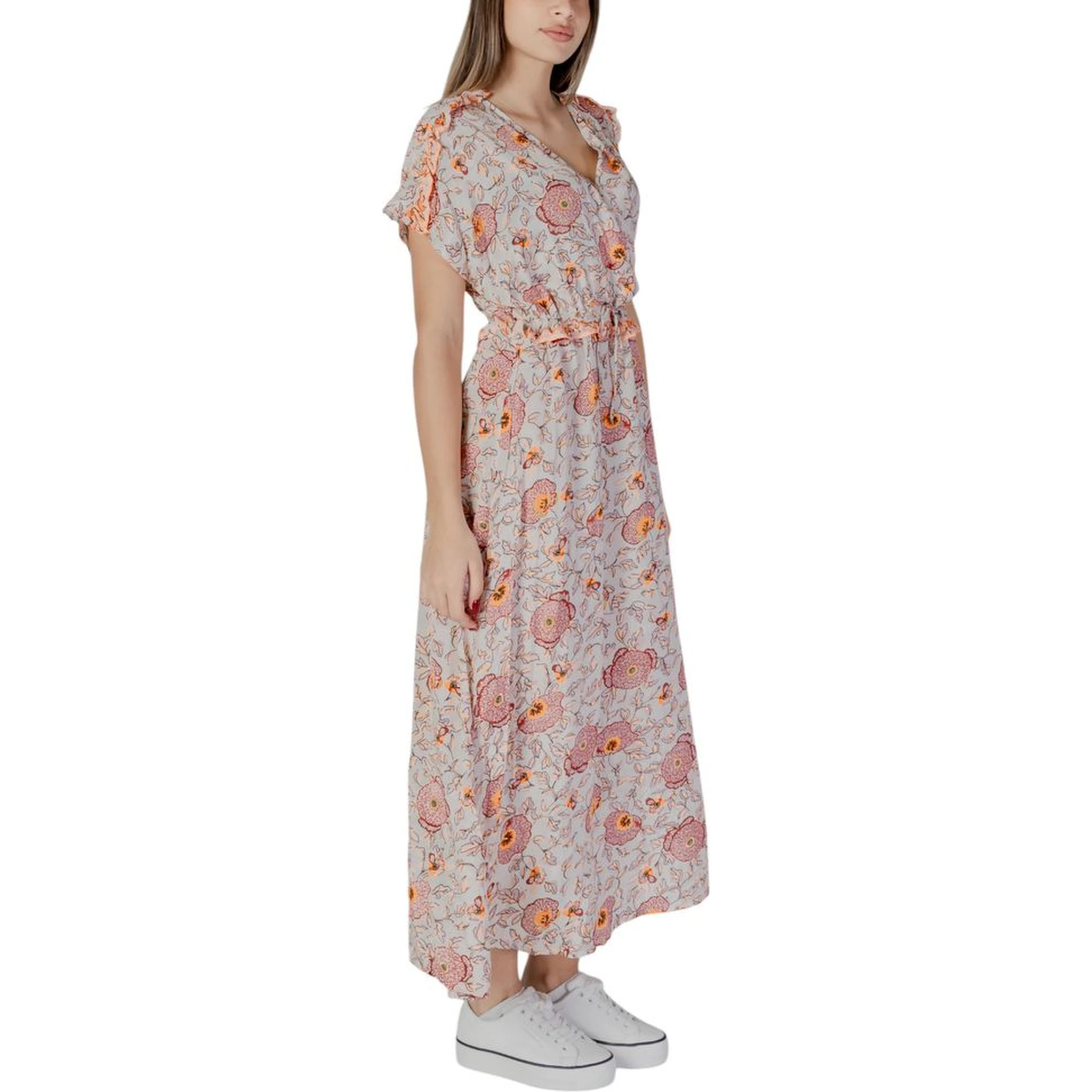 Multicolor Cotton Long Dress