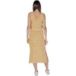 Yellow Cotton Long Dress