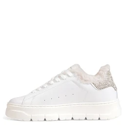 White Leather Chunky Sneakers