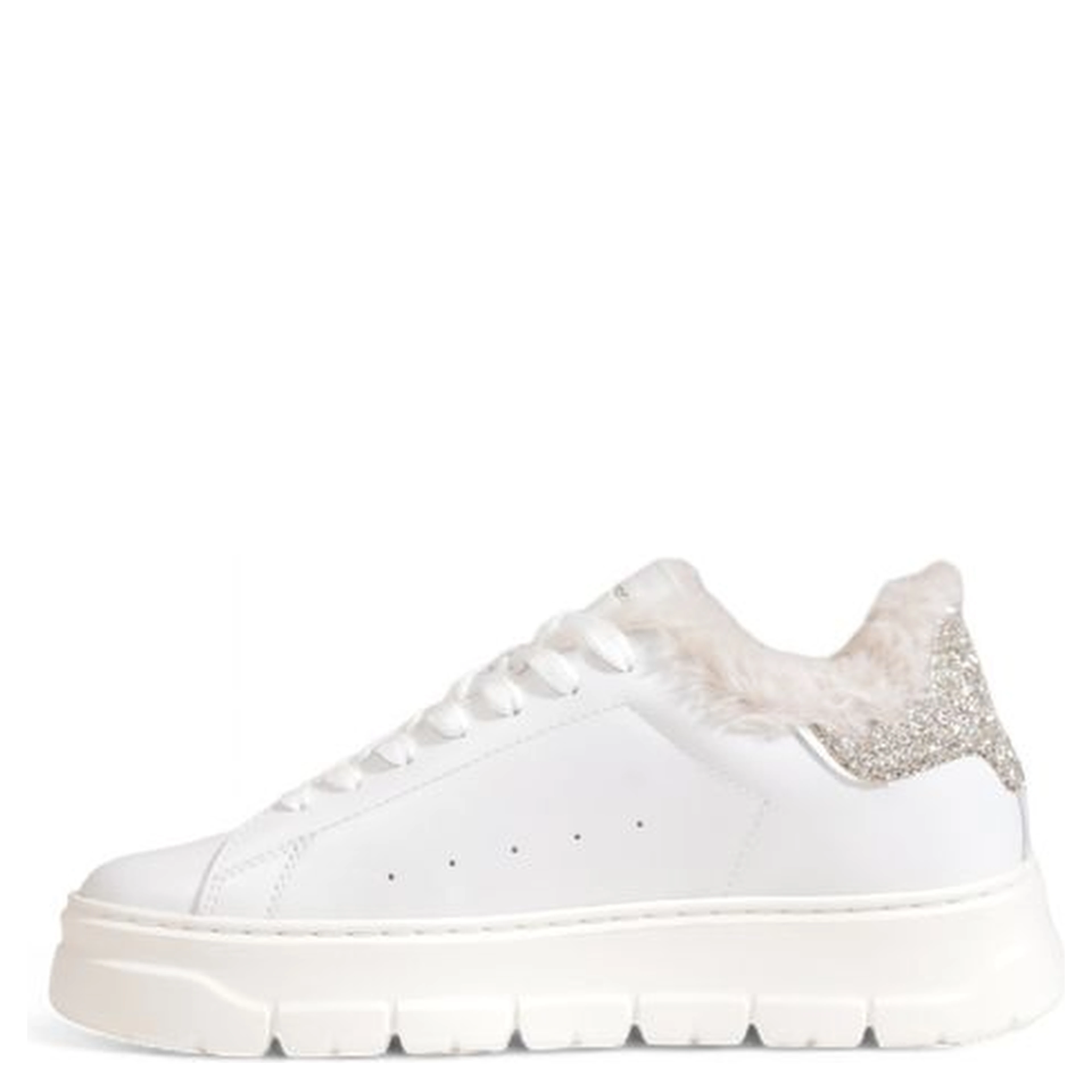 White Leather Chunky Sneakers