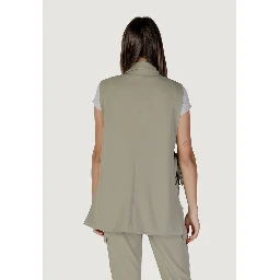 Green Polyester Waistcoat