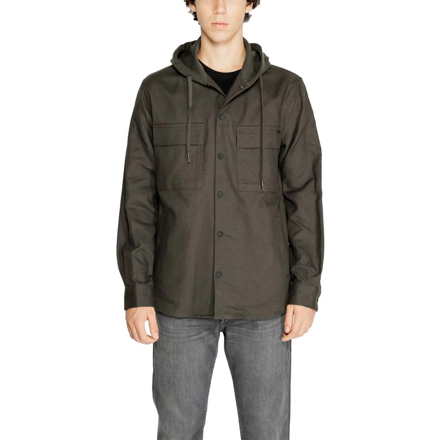 Green Cotton Shell Jacket