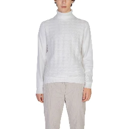 White Cotton Turtleneck