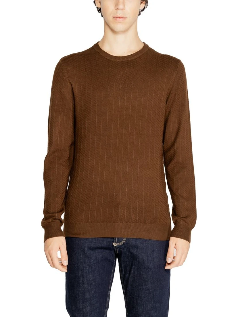 Brown Viscose Sweatshirt