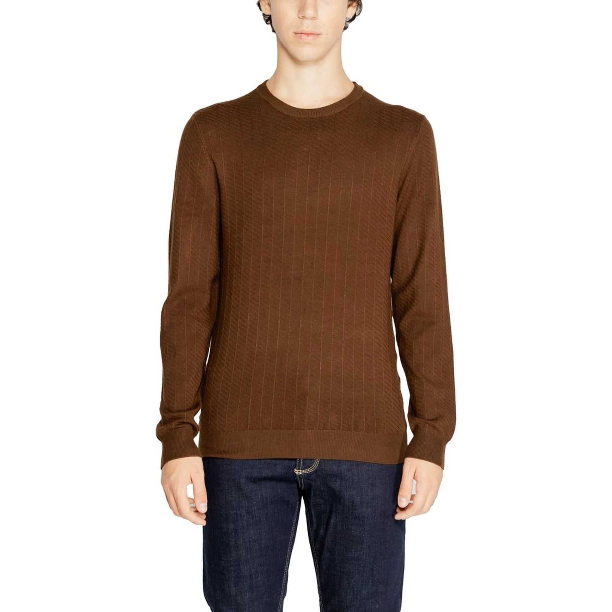 Brown Viscose Sweatshirt