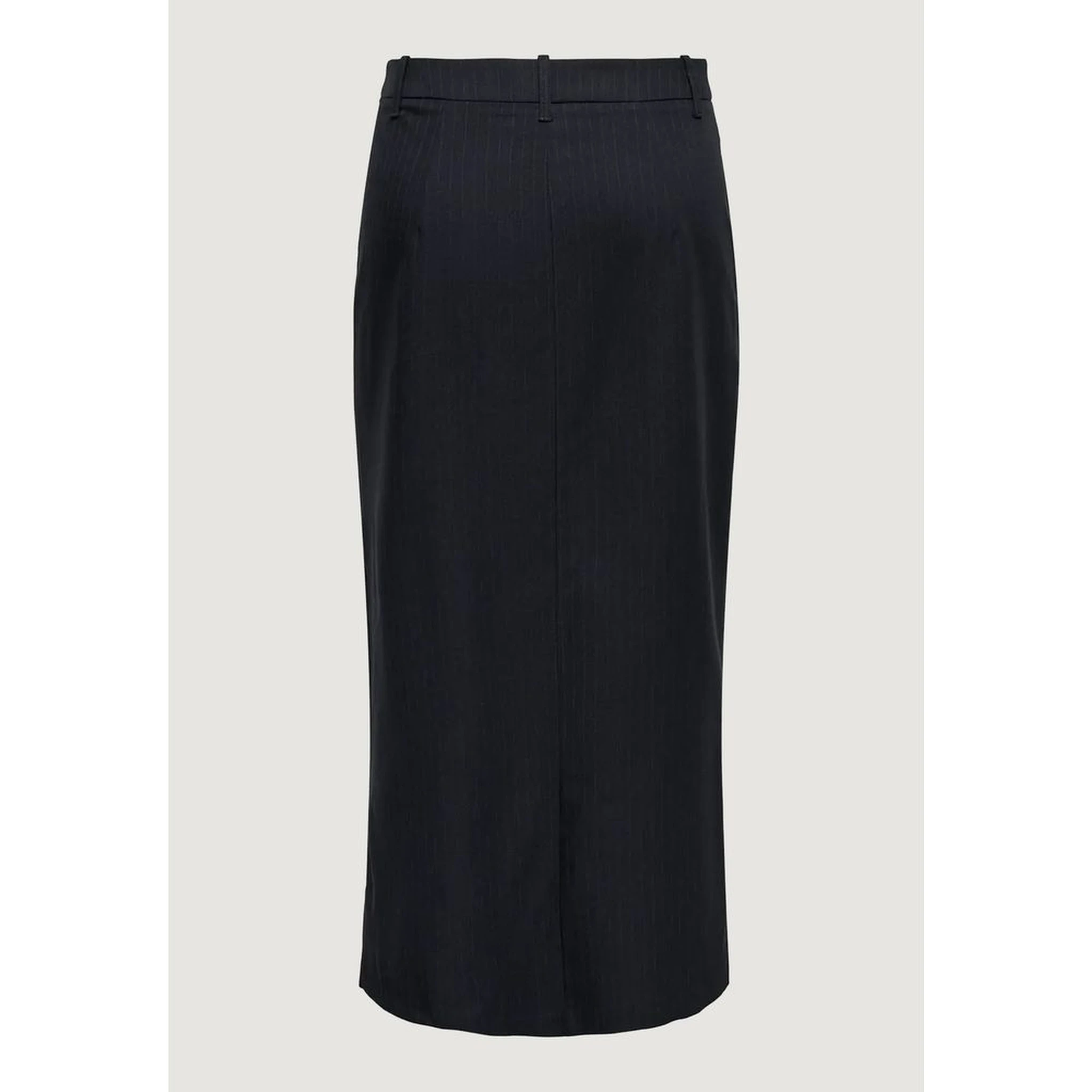 Gray Polyester Long Skirt
