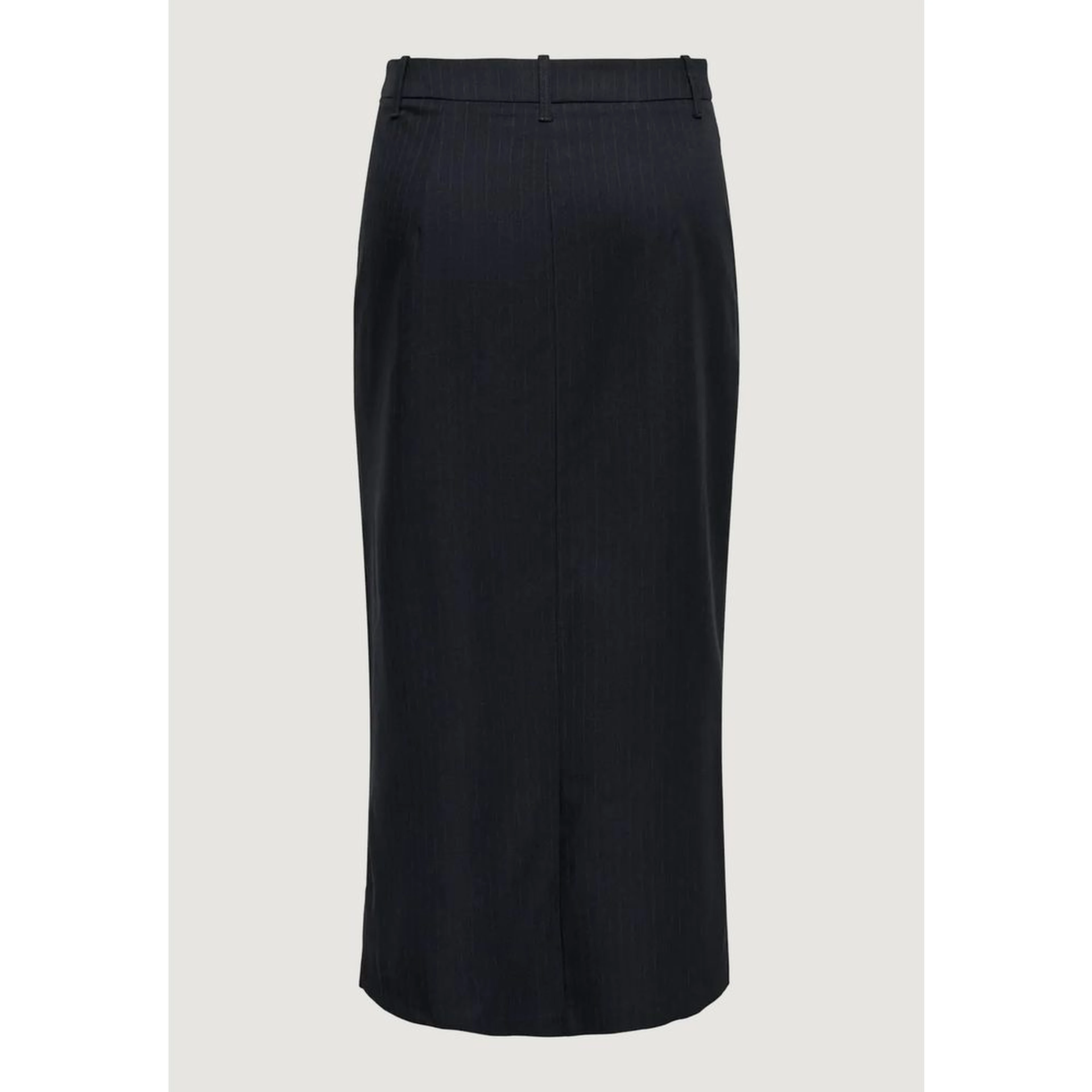 Gray Polyester Long Skirt