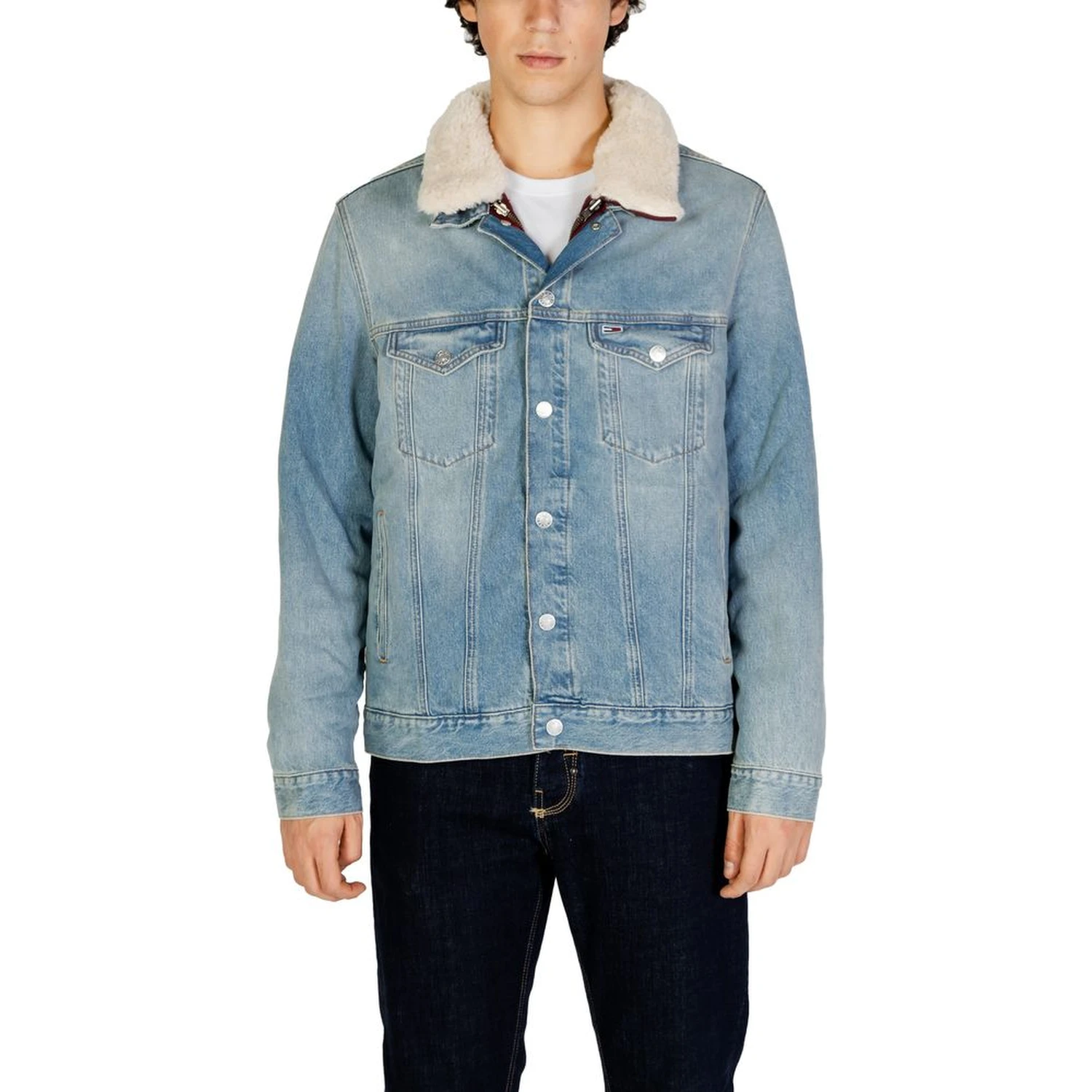 Light Blue Cotton Denim Jacket