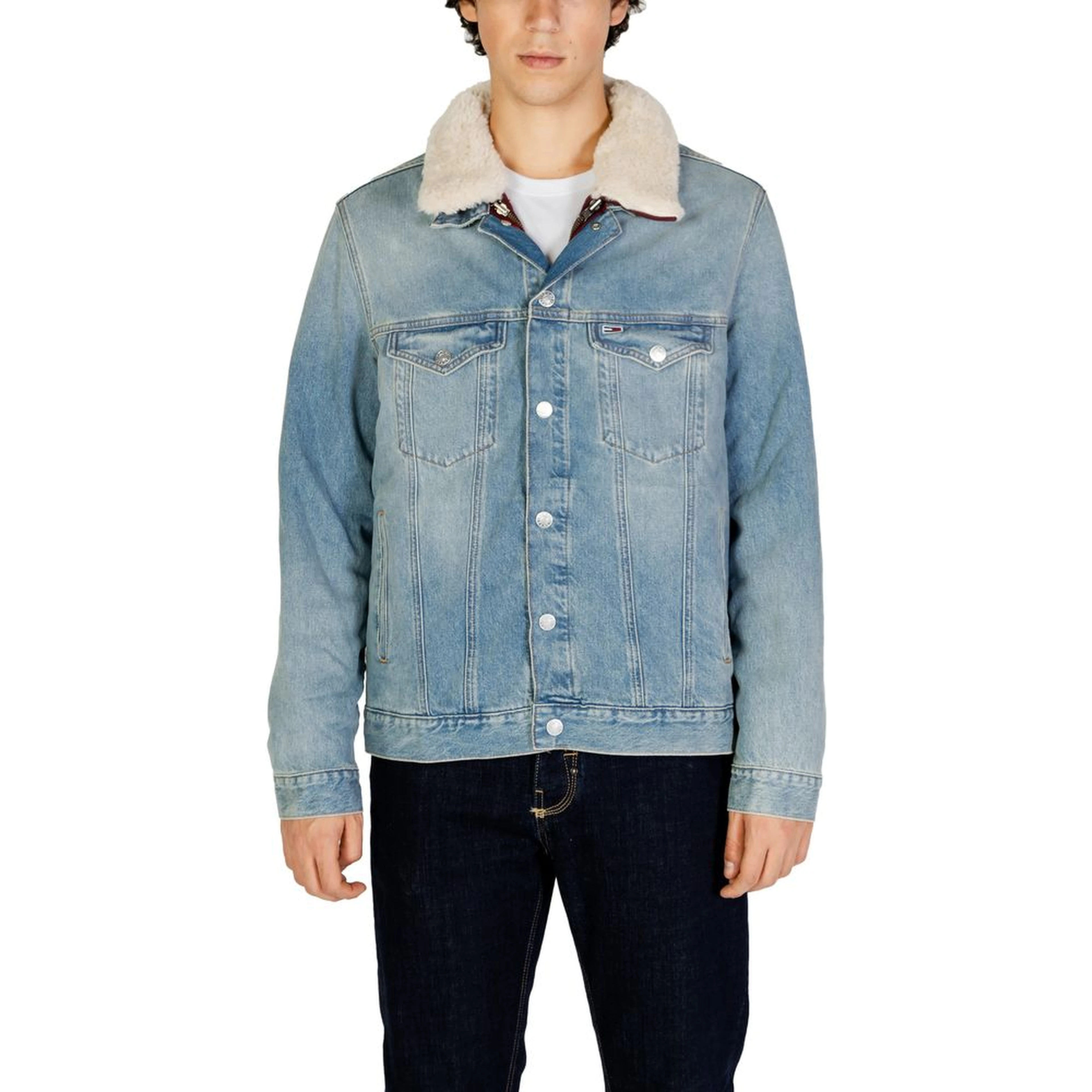 Light Blue Cotton Denim Jacket