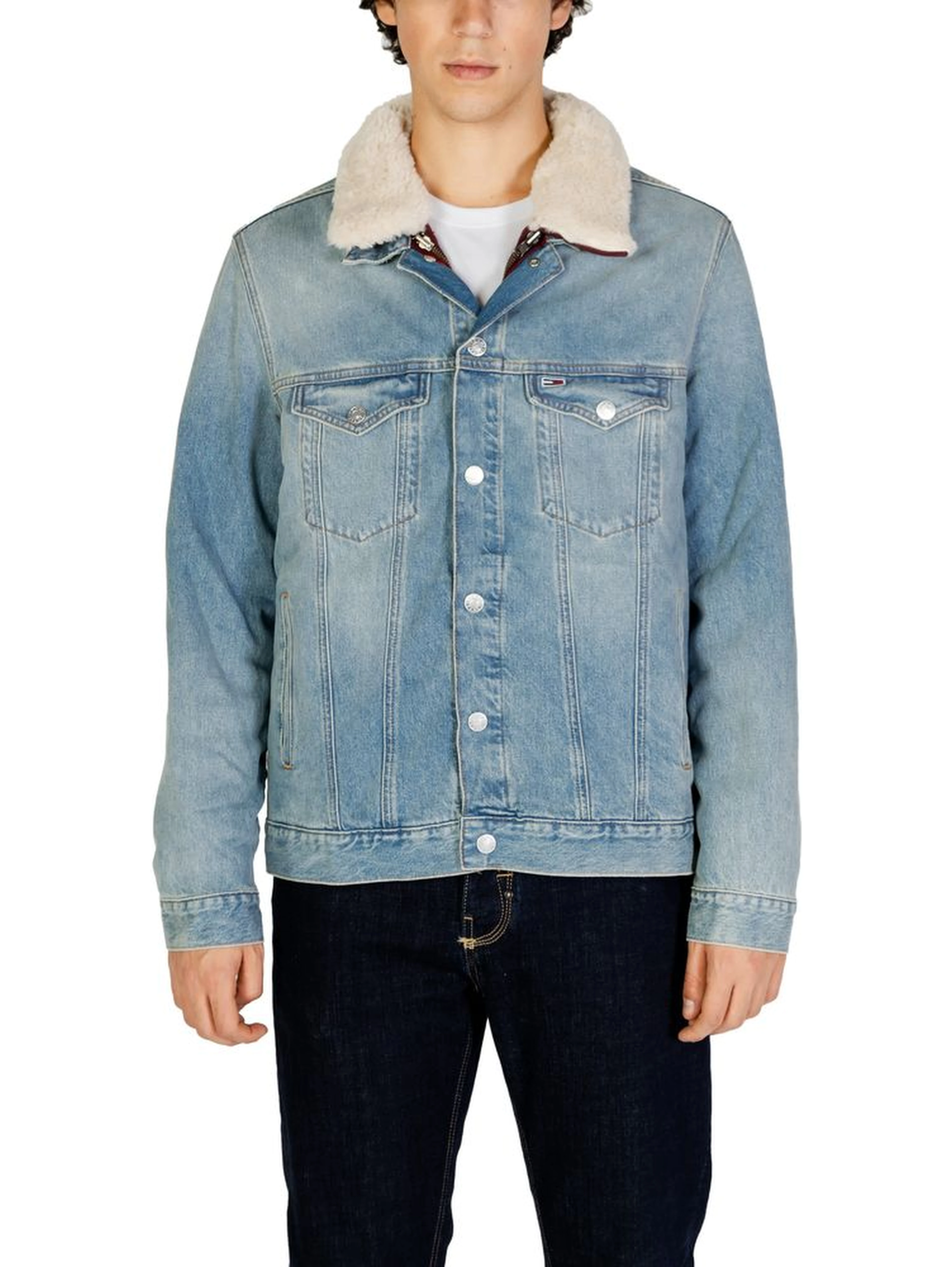 Light Blue Cotton Denim Jacket