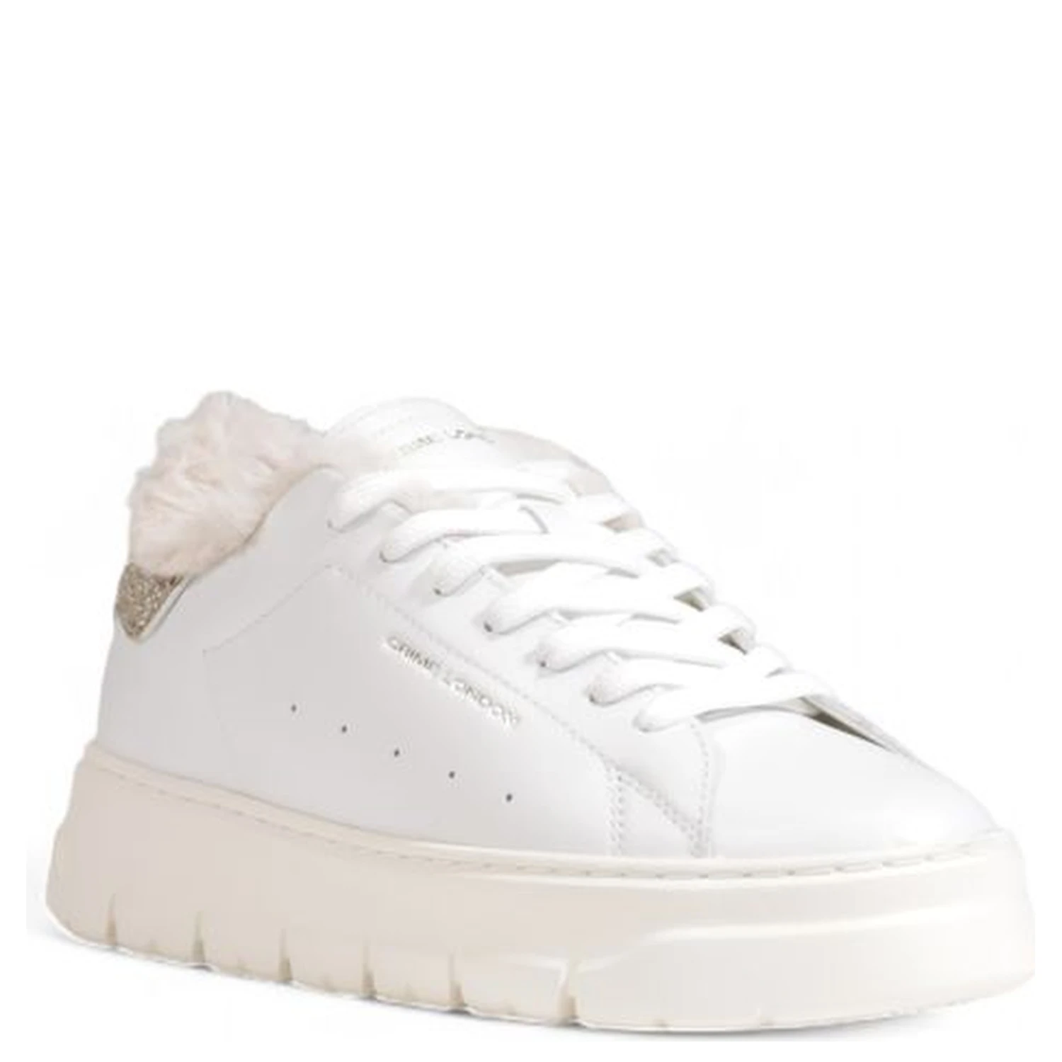 White Leather Chunky Sneakers