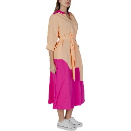 Orange Cotton Long Dress