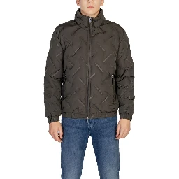 Green Polyester Jackets And Coat