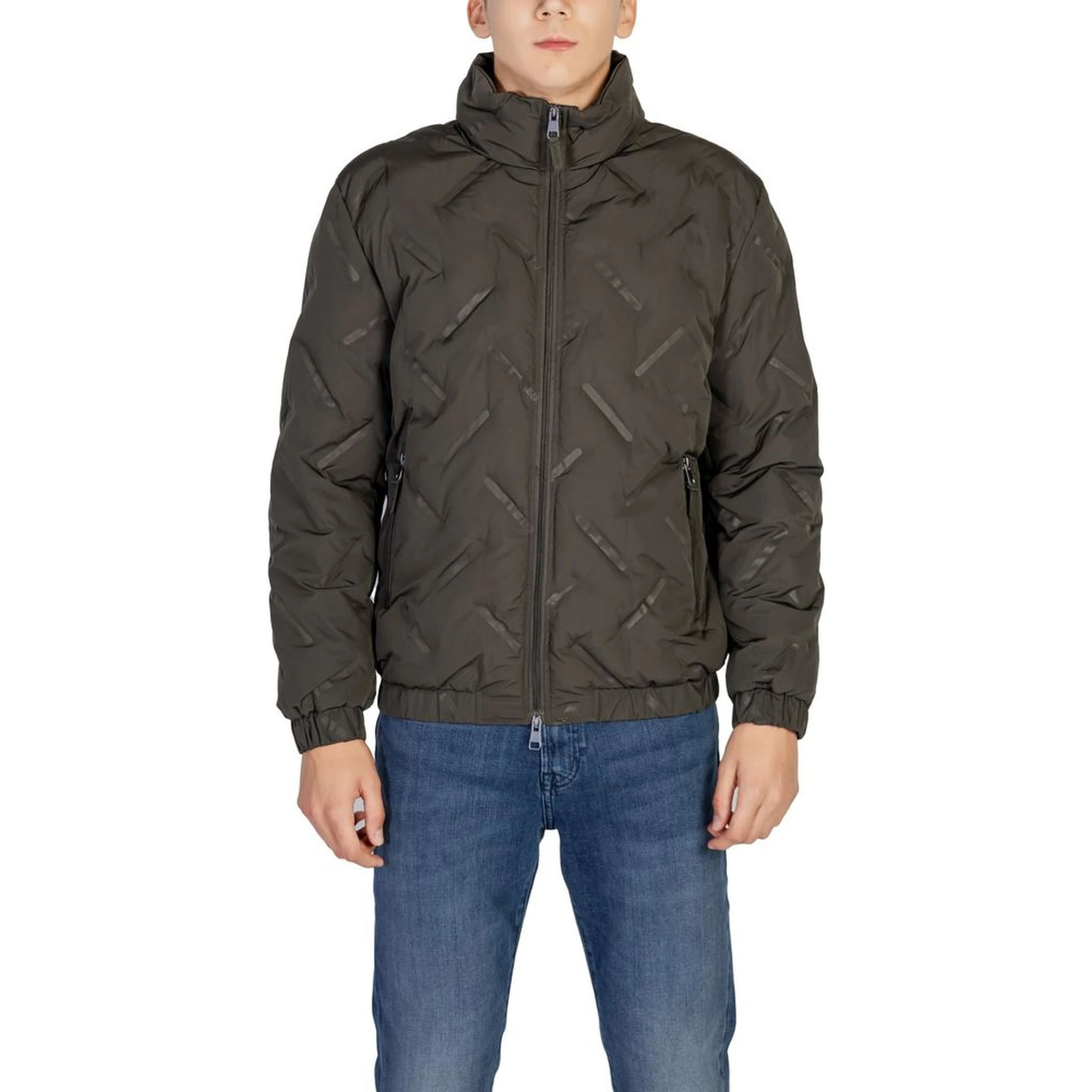 Green Polyester Jackets And Coat