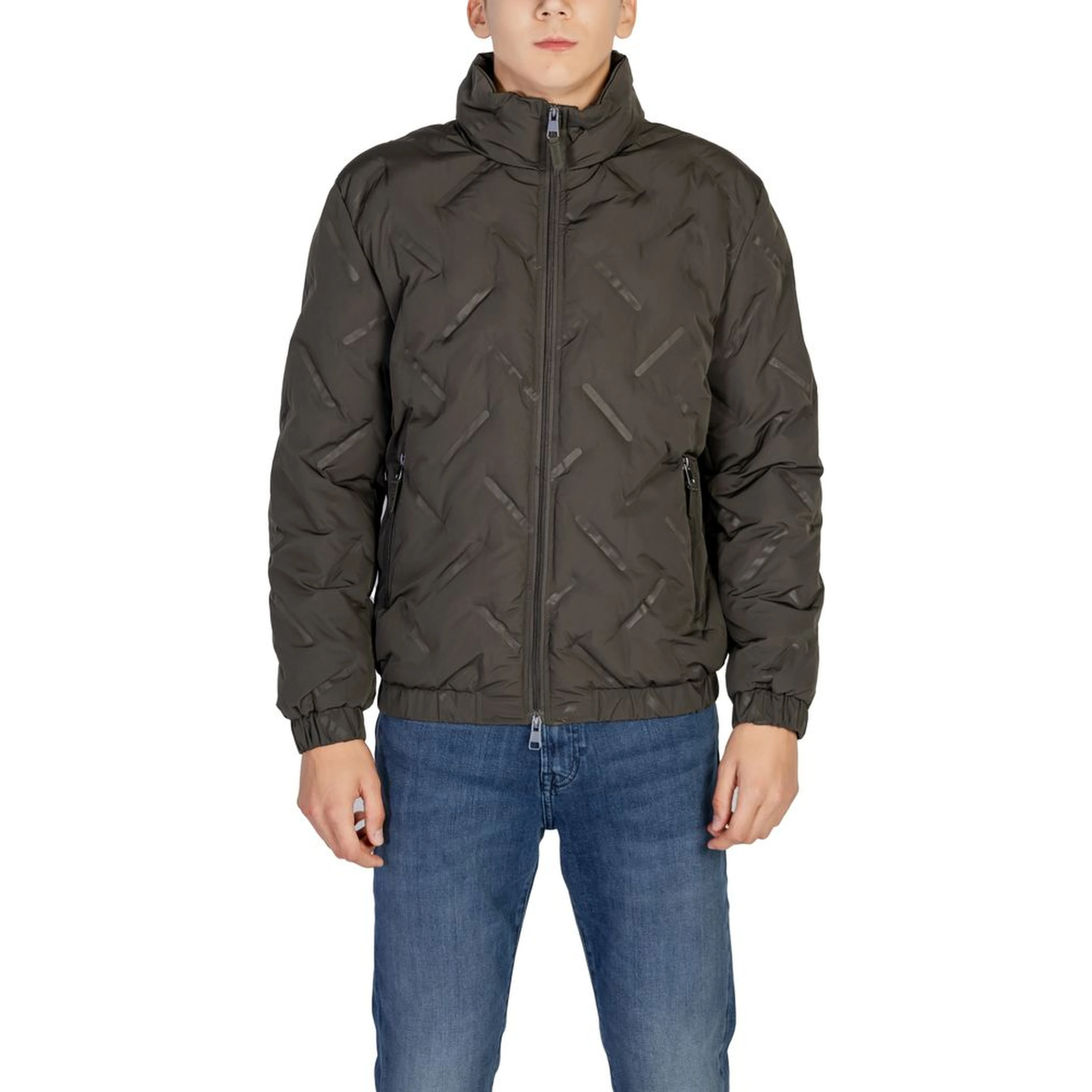 Green Polyester Jackets And Coat