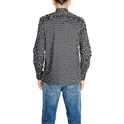 Gray Cotton Pattern Shirt