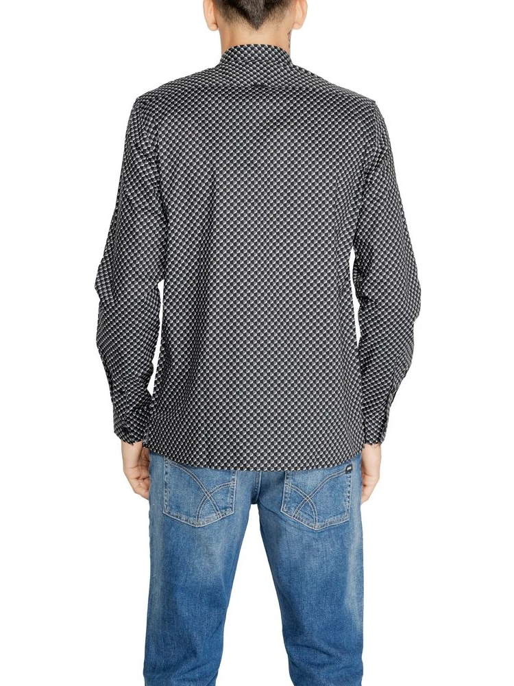 Gray Cotton Pattern Shirt alternative