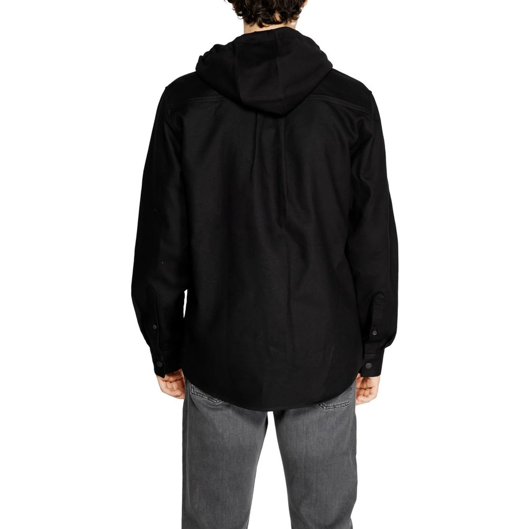 Black Cotton Shell Jacket