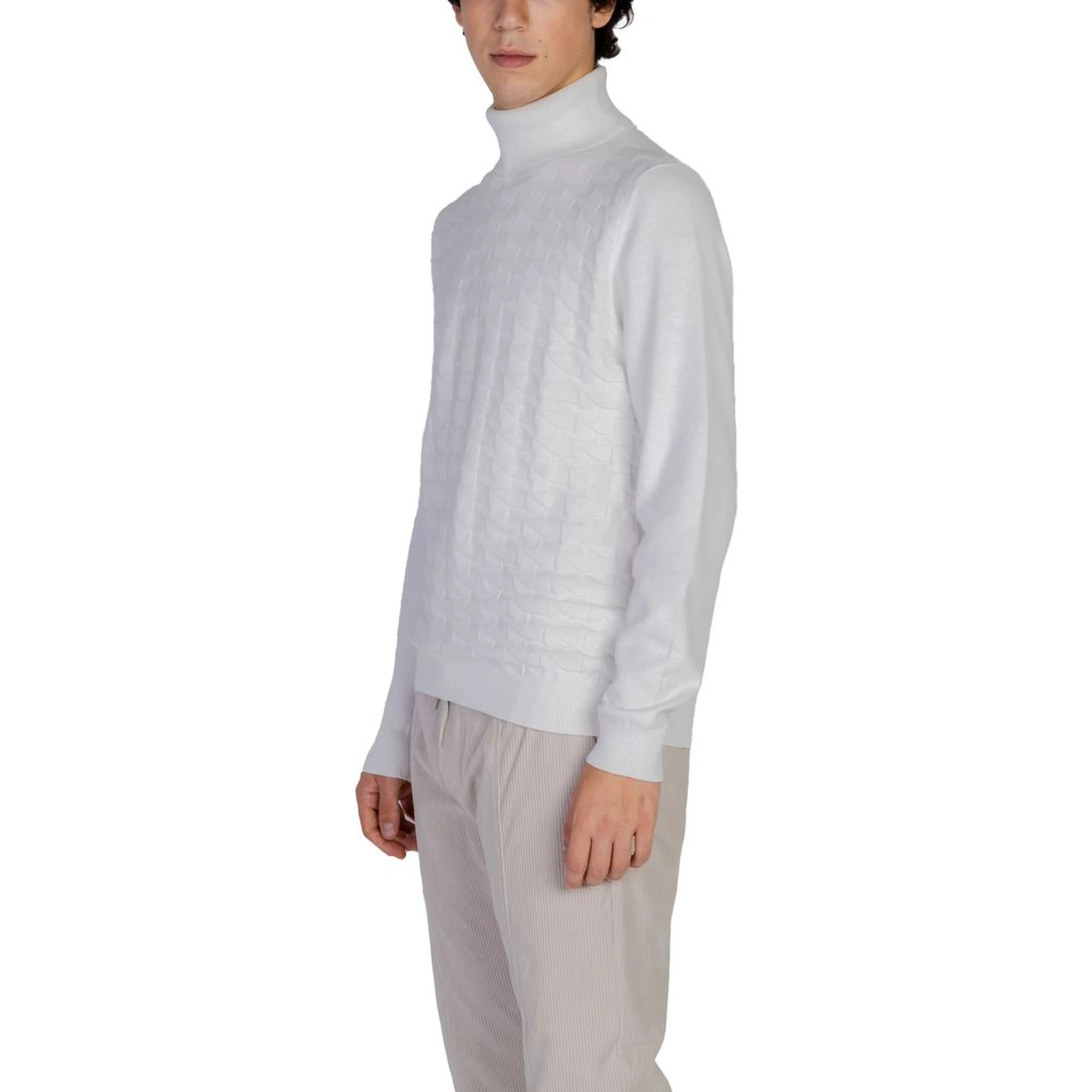White Cotton Turtleneck