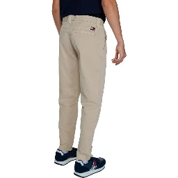 Gold Recycled Cotton Casual Pants