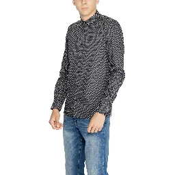 Gray Cotton Pattern Shirt