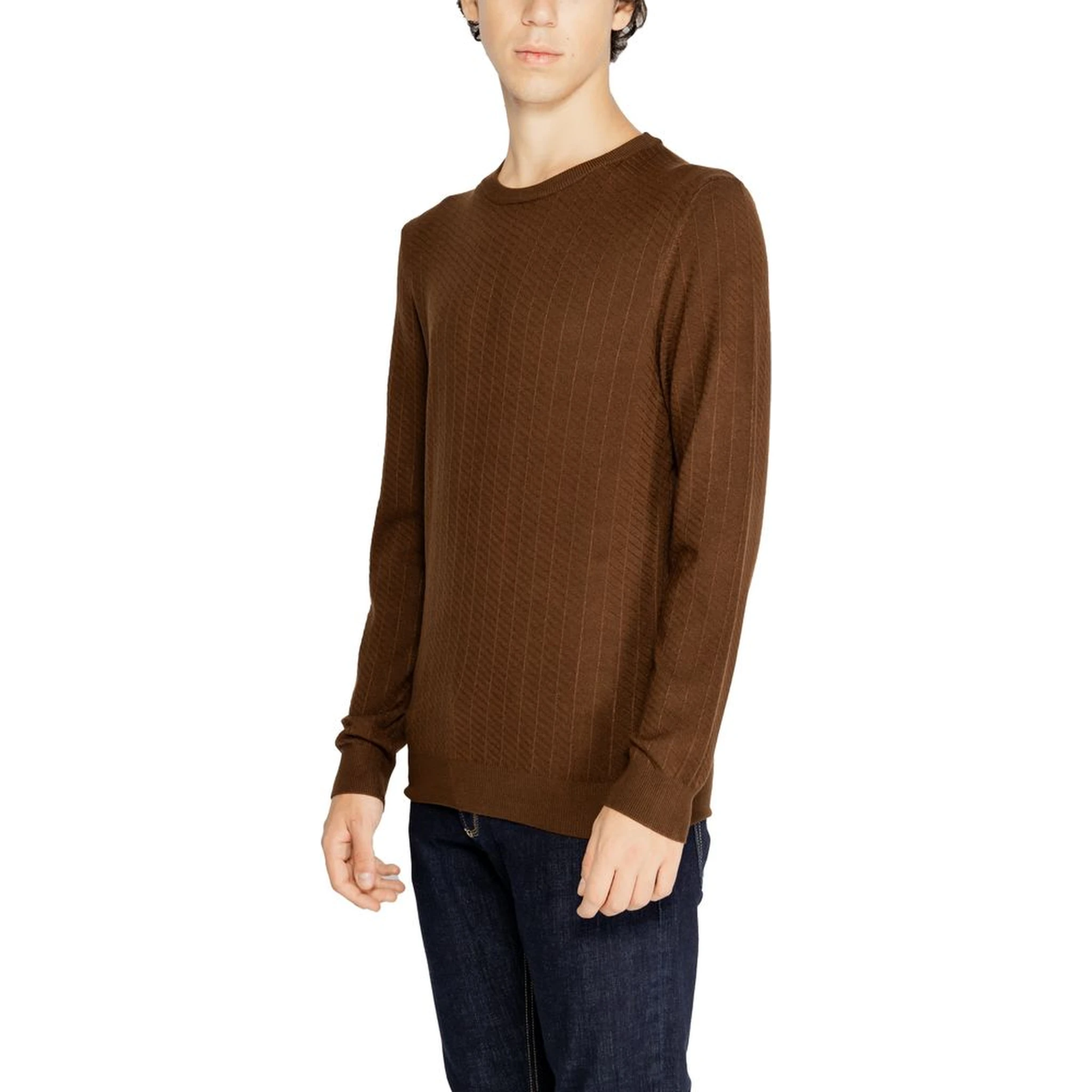 Brown Viscose Sweatshirt