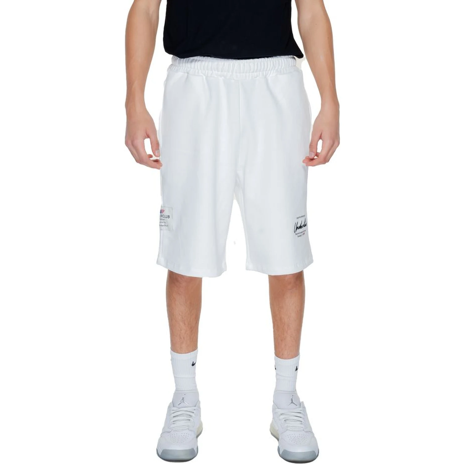 White Cotton Bermuda Shorts