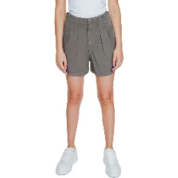 Beige Lyocell Shorts