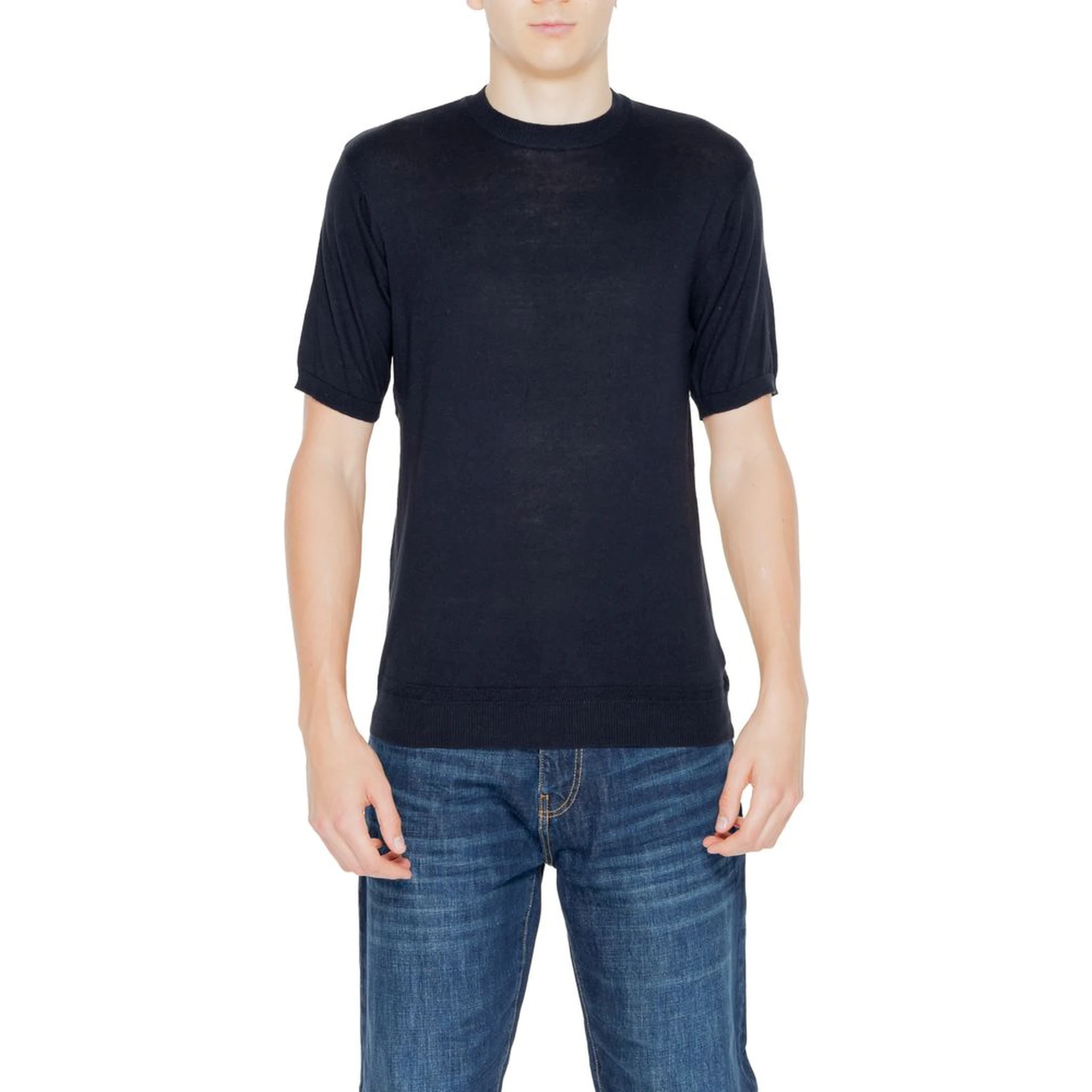 Black Cotton Sweatshirt