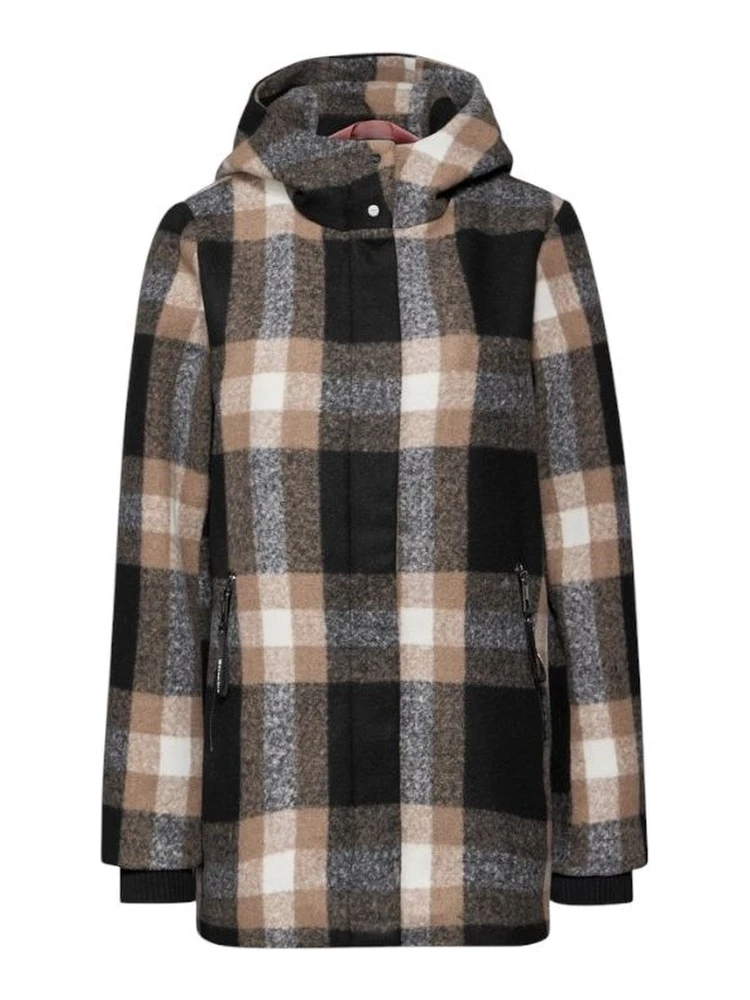 Beige Polyester Coat