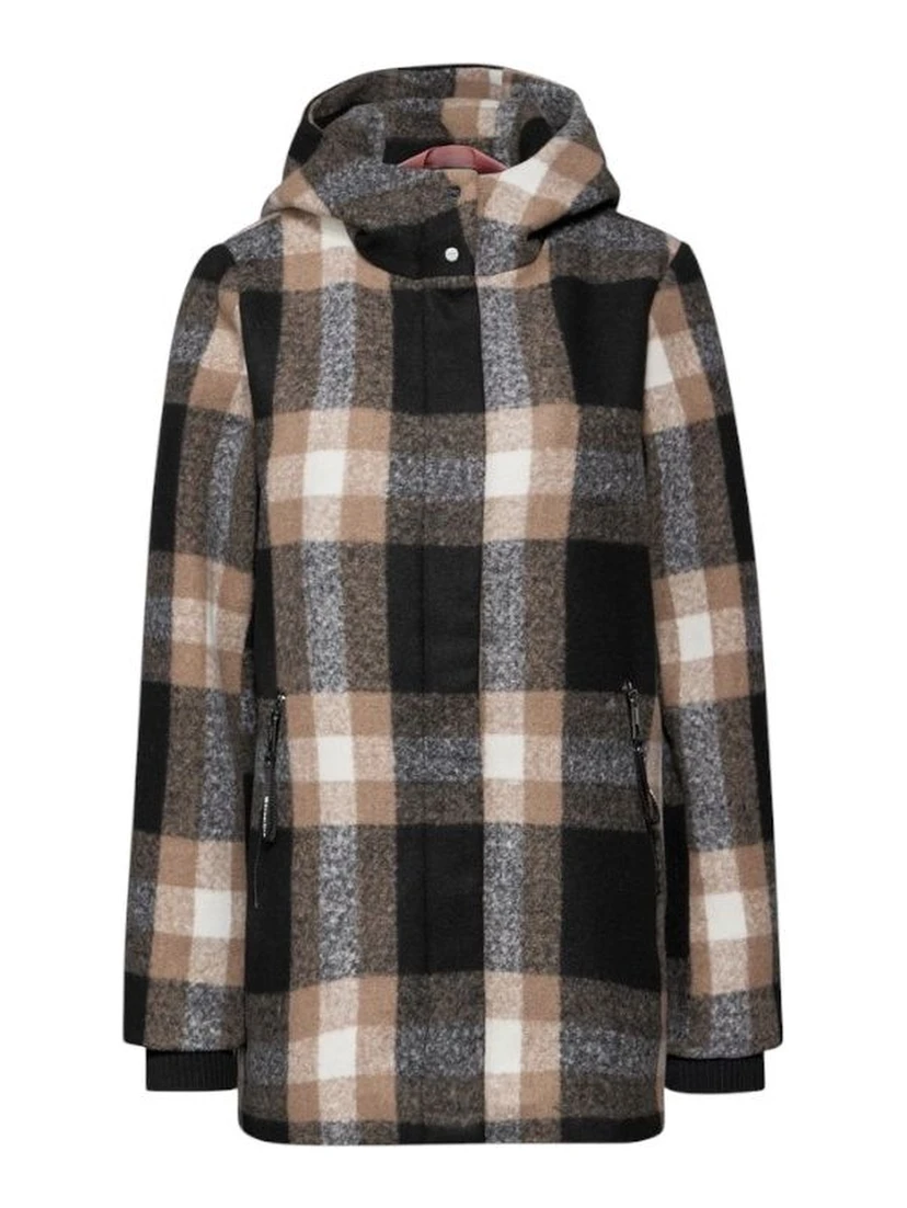 Beige Polyester Coat