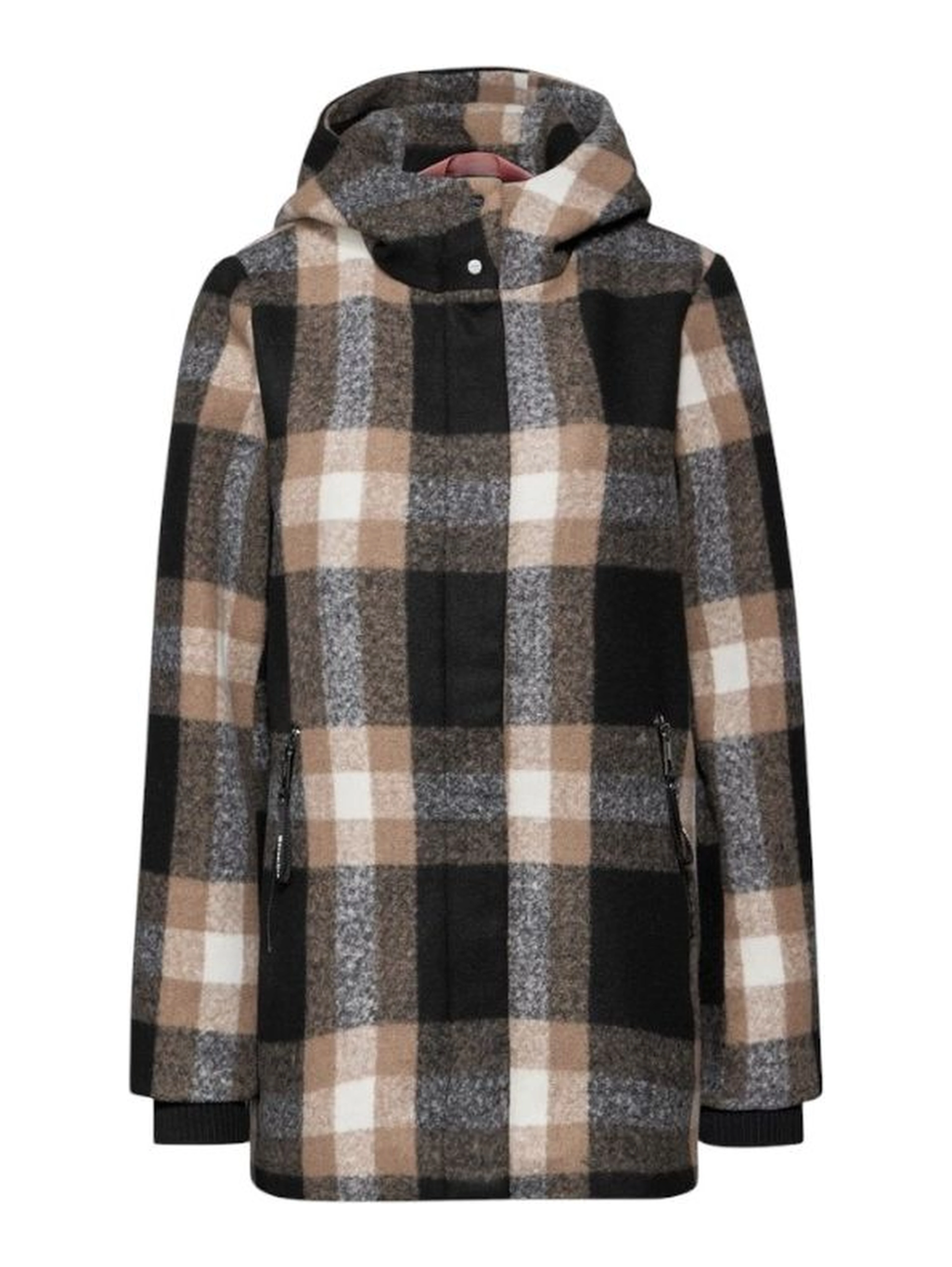 Beige Polyester Coat