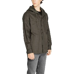 Green Cotton Shell Jacket
