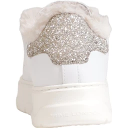 White Leather Chunky Sneakers