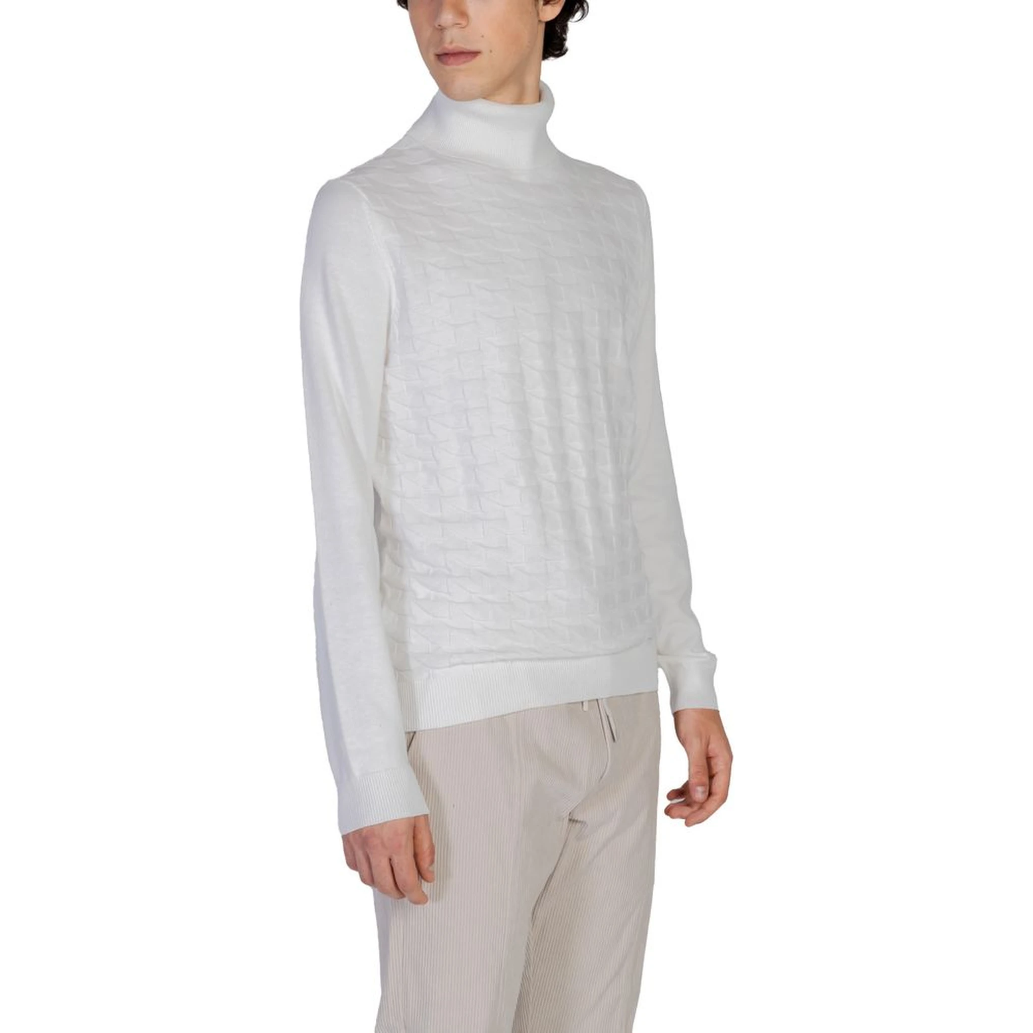 White Cotton Turtleneck